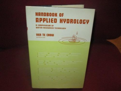 Portada del libro de HANDBOOK OF APPLIED HIGROLOGY