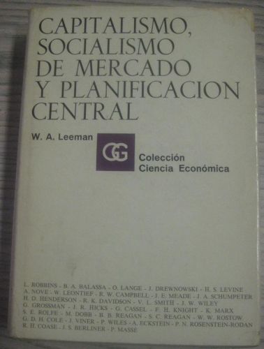 Portada del libro de CAPITALISMO, SOCIALISMO DE MERCADO Y PLANIFICACIÓN CENTRAL