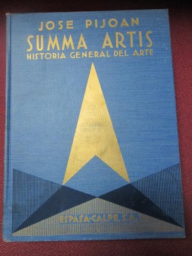 Portada del libro de JOSE PIJOAN SUMMA ARTIS. Historia general del arte. Vol nº9