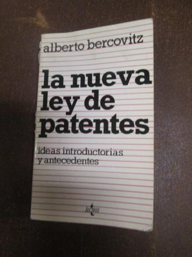 Portada del libro de LA NUEVA LEY DE PATENTES