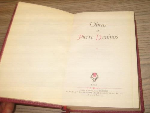 Portada del libro de OBRAS DE PIERRE DANINOS