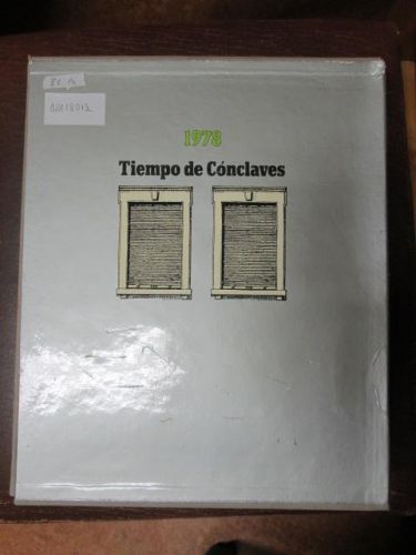 Portada del libro de 1978: TIEMPO DE CÓNCLAVES