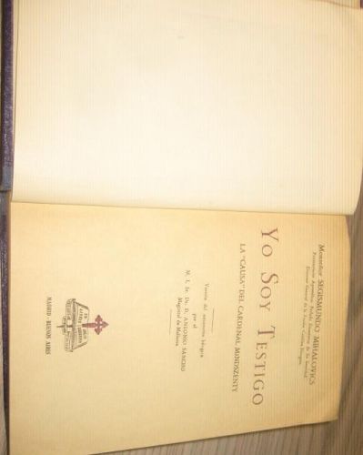 Portada del libro de YO SOY TESTIGO