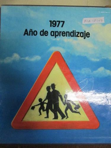 Portada del libro de 1977 AÑO DE APRENDIZAJE