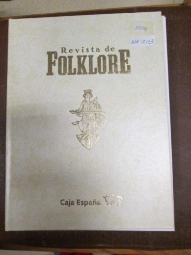 Portada del libro de REVISTA DE FOLKLORE