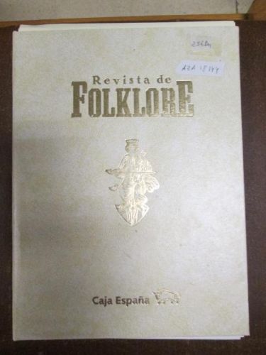 Portada del libro de REVISTA DE FOLKLORE