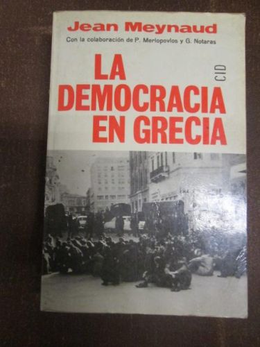 Portada del libro de LA DEMOCRACIA EN GRECIA