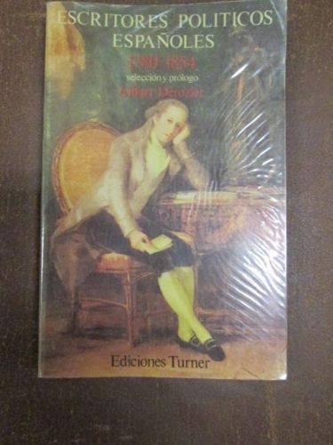 Portada del libro de ESCRITORES POLÍTICOS ESPAÑOLES, 1780-1854