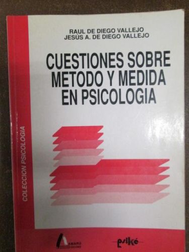 Portada del libro de CUESTIONES SOBRE MÉTODO Y MEDIDA EN PSICOLOGÍA