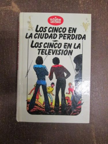 Portada del libro de LOS CINCO EN LA CIUDAD PERDIDA, LOS CINCO EN LA TELEVISIÓN