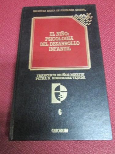 Portada del libro de EL NIÑO: PSICOLOGÍA DEL DESARROLLO INFANTIL