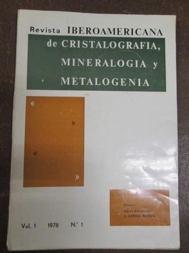 Portada del libro de REVISTA IBEROAMERICANA DE CRISTALOGRAFÍA, MINERALOGÍA Y METALOGENIA