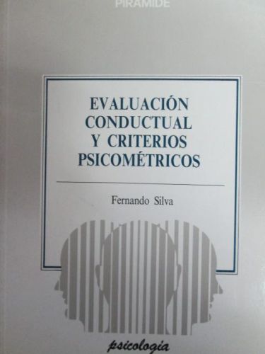 Portada del libro de EVALUACIÓN CONDUCTUAL Y CRITERIOS PSICOMÉTRICOS