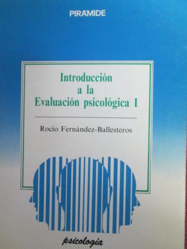 Portada del libro de INTRODUCCIÓN A LA EVALUACIÓN PSICOLÓGICA I