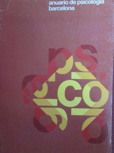 Portada del libro de ANUARIO DE PSICOLOGÍA