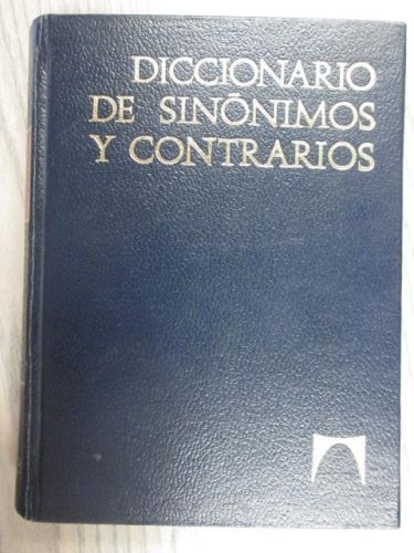 Portada del libro de DICCIONARIO DE SINÓNIMOS Y CONTRARIOS