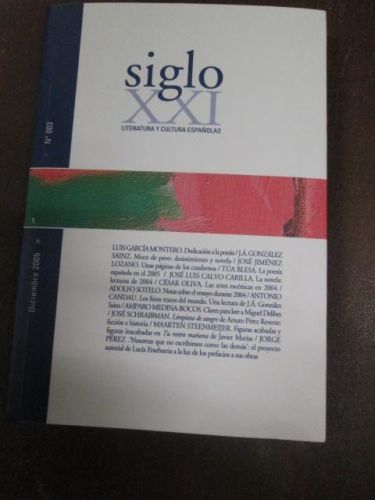 Portada del libro de SIGLO XXI LITERATURA Y CULTURA ESPAÑOLAS