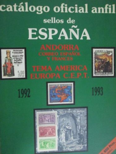 Portada del libro de CATÁLOGO OFICIAL ANFIL DE SELLOS DE ESPAÑA