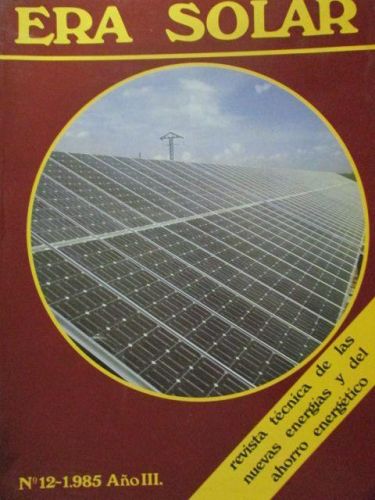 Portada del libro de ERA SOLAR Nº 12 (Revista técnica de las nuevas energías)