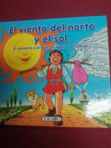 Portada del libro de EL VIENTO DEL NORTE Y EL SOL, EL MOSQUITO Y EL LEÓN, EL ÁGUILA Y EL CUERVO