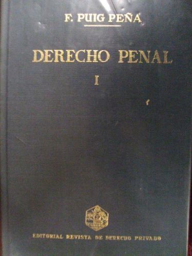 Portada del libro de DERECHO PENAL I