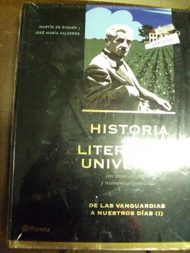Portada del libro de HISTORIA DE LA LITERATURA UNIVERSAL, de las vanguardias a nuestros días
