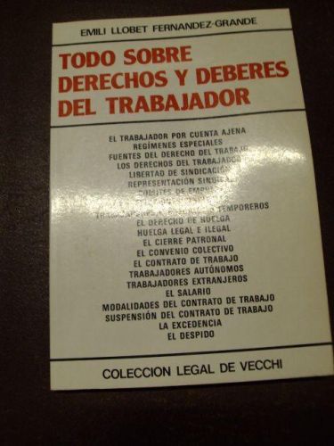 Portada del libro de TODO SOBRE DERECHOS Y DEBERES DEL TRABAJADOR