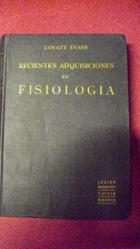 Portada del libro de RECIENTES ADQUISICIONES EN FISIOLOGÍA