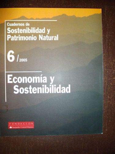 Portada del libro de ECONOMÍA Y SOSTENIBILIDAD. Cuaderno de Sosteniblidad y Patrimonio Natural