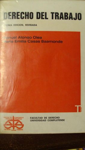 Portada del libro de DERECHO DEL TRABAJO