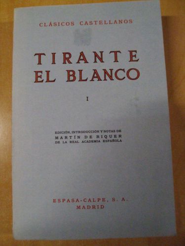 Portada del libro de TIRANTE EL BLANCO