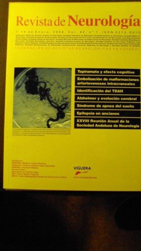Portada del libro de REVISTA DE NEUROLOGÍA Vol. 42 Núm. 1