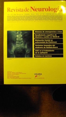 Portada del libro de REVISTA DE NEUROLOGÍA Vol. 42 Núm. 2