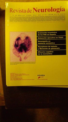Portada del libro de REVISTA DE NEUROLOGÍA Vol. 42 Núm. 5