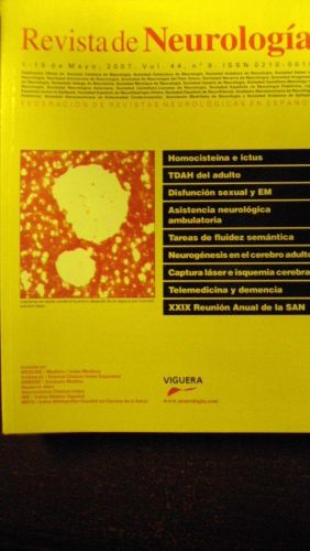 Portada del libro de REVISTA DE NEUROLOGÍA Vol. 44 Núm. 9