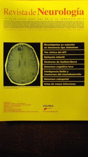 Portada del libro de REVISTA DE NEUROLOGÍA Vol. 44 Núm. 12