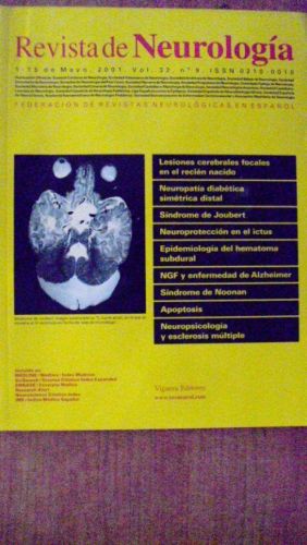 Portada del libro de REVISTA DE NEUROLOGÍA Vol. 32 Núm. 9