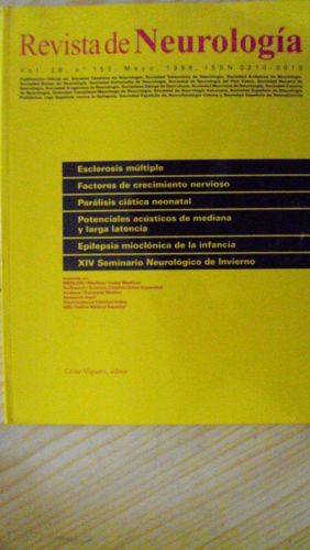Portada del libro de REVISTA DE NEUROLOGÍA Vol. 26 Núm. 153