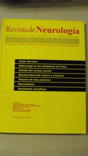 Portada del libro de REVISTA DE NEUROLOGÍA. Vol.28 nº 12