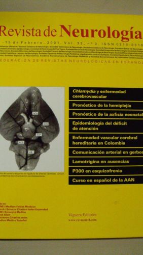 Portada del libro de REVISTA DE NEUROLOGÍA. Vol 32 nº3