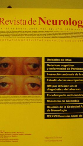 Portada del libro de REVISTA DE NEUROLOGÍA.Vol 32 nº 2