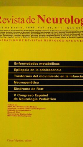 Portada del libro de REVISTA DE NEUROLOGÍA. Vol 28 nº1