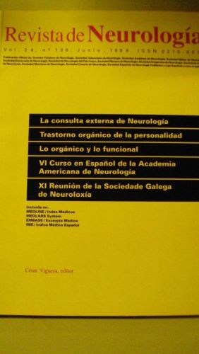 Portada del libro de REVISTAS NEUROLOGÍA. Vol 24. Nº 130