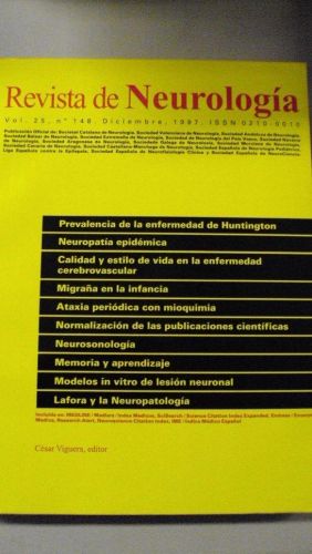 Portada del libro de REVISTA DE NEUROLOGÍA. Vol 25 nº 148