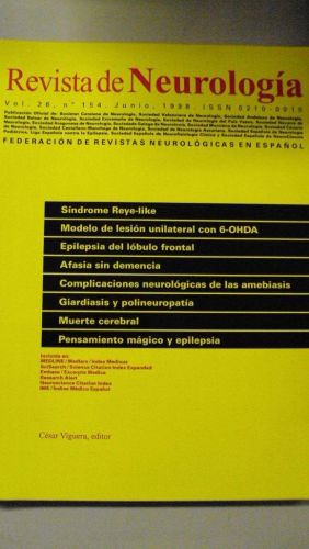 Portada del libro de REVISTA DE NEUROLOGÍA. Vol 26 nº 154