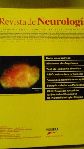 Portada del libro de REVISTA DE NEUROLOGÍA. Vol 41 nº 11
