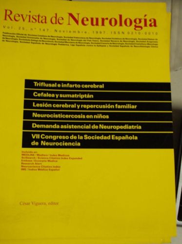 Portada del libro de REVISTA DE NEUROLOGÍA. Vol 25 nº 147