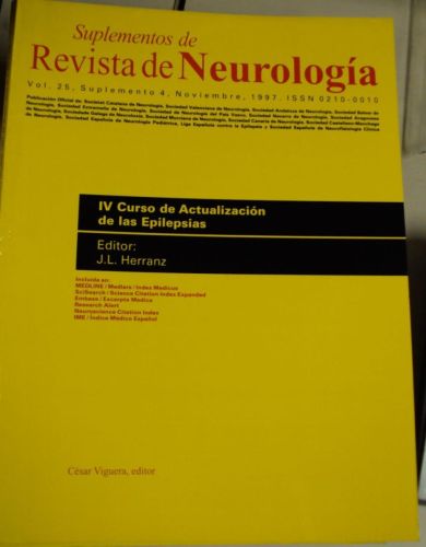 Portada del libro de REVISTA DE NEUROLOGÍA. Vol 25 suplemento 4