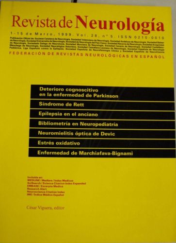 Portada del libro de REVISTA DE NEUROLOGÍA. Vol 28 nº 5