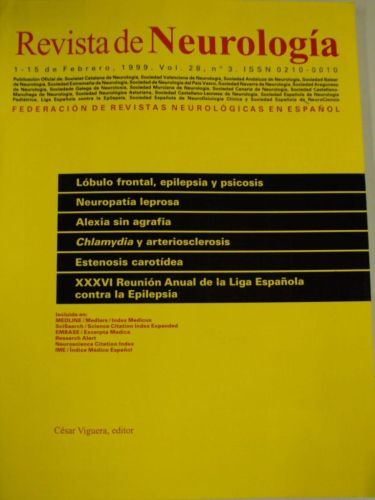 Portada del libro de REVISTA DE NEUROLOGÍA. Vol 28 nº 3